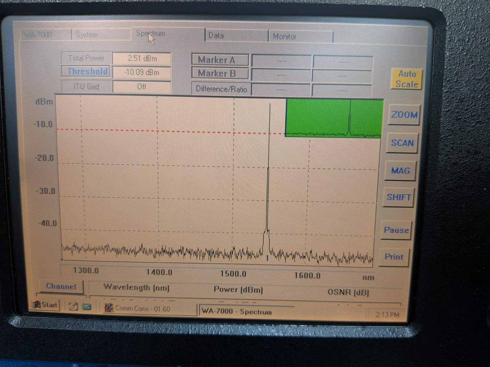 Burleigh WA-7000 Multiline Wavemeter & Power Meter - Calibrated Precision Wavelength Measurement - Image 2