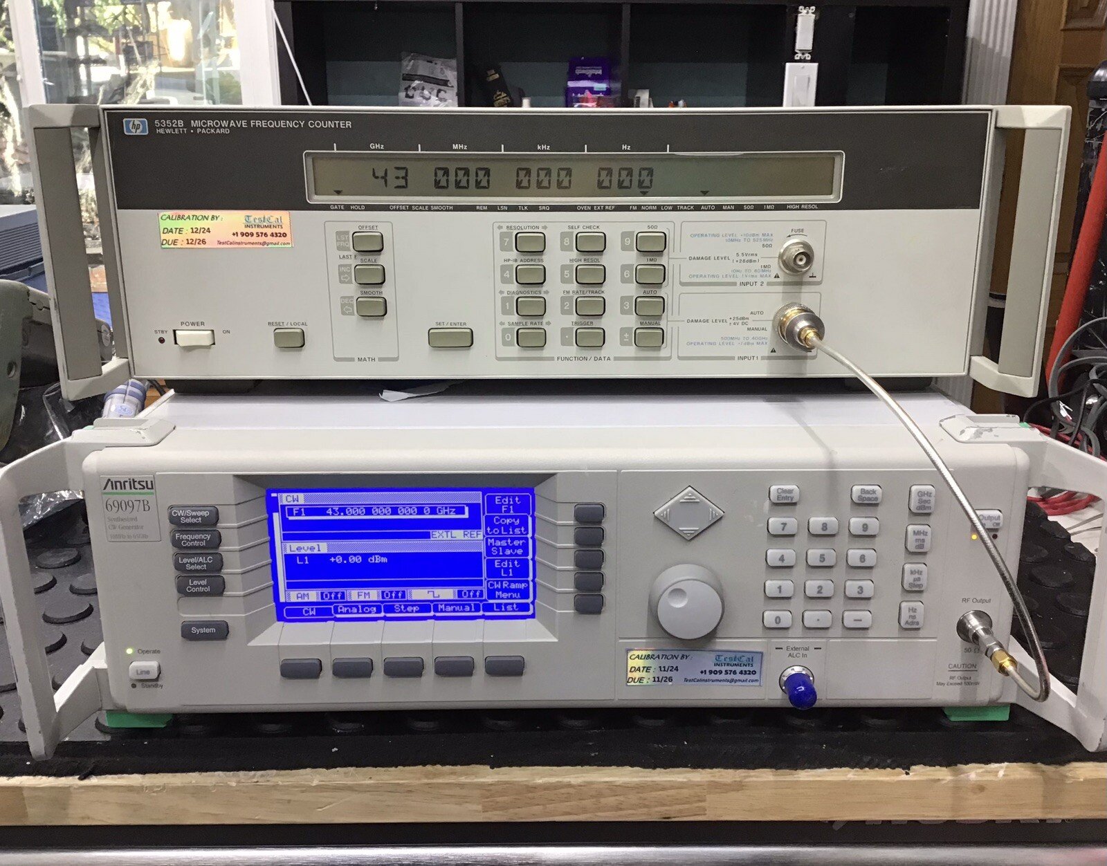 HP Agilent 5352B Microwave Frequency Counter - Calibrated, 10MHz-43GHz - Image 2