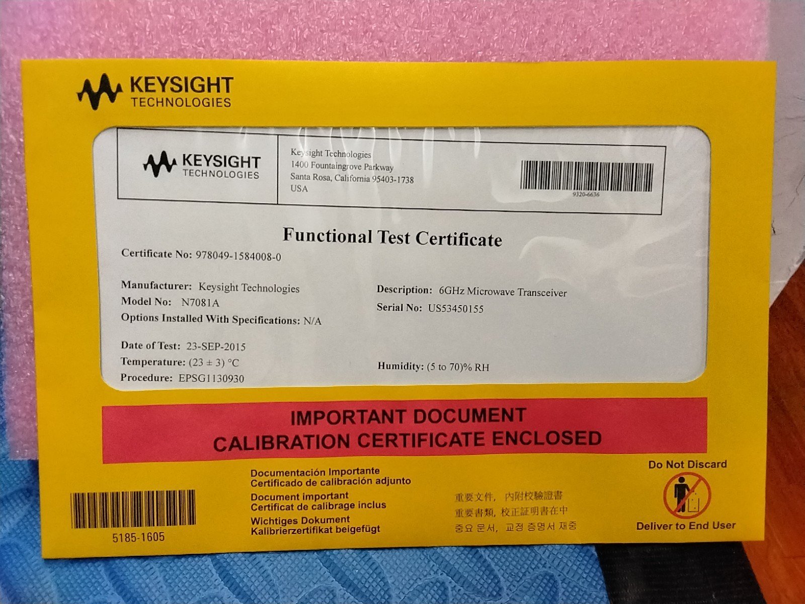 Keysight N7081A Micro VNA Vector Network Analyzer Agilent HP 100 kHz-7 GHz - Image 5