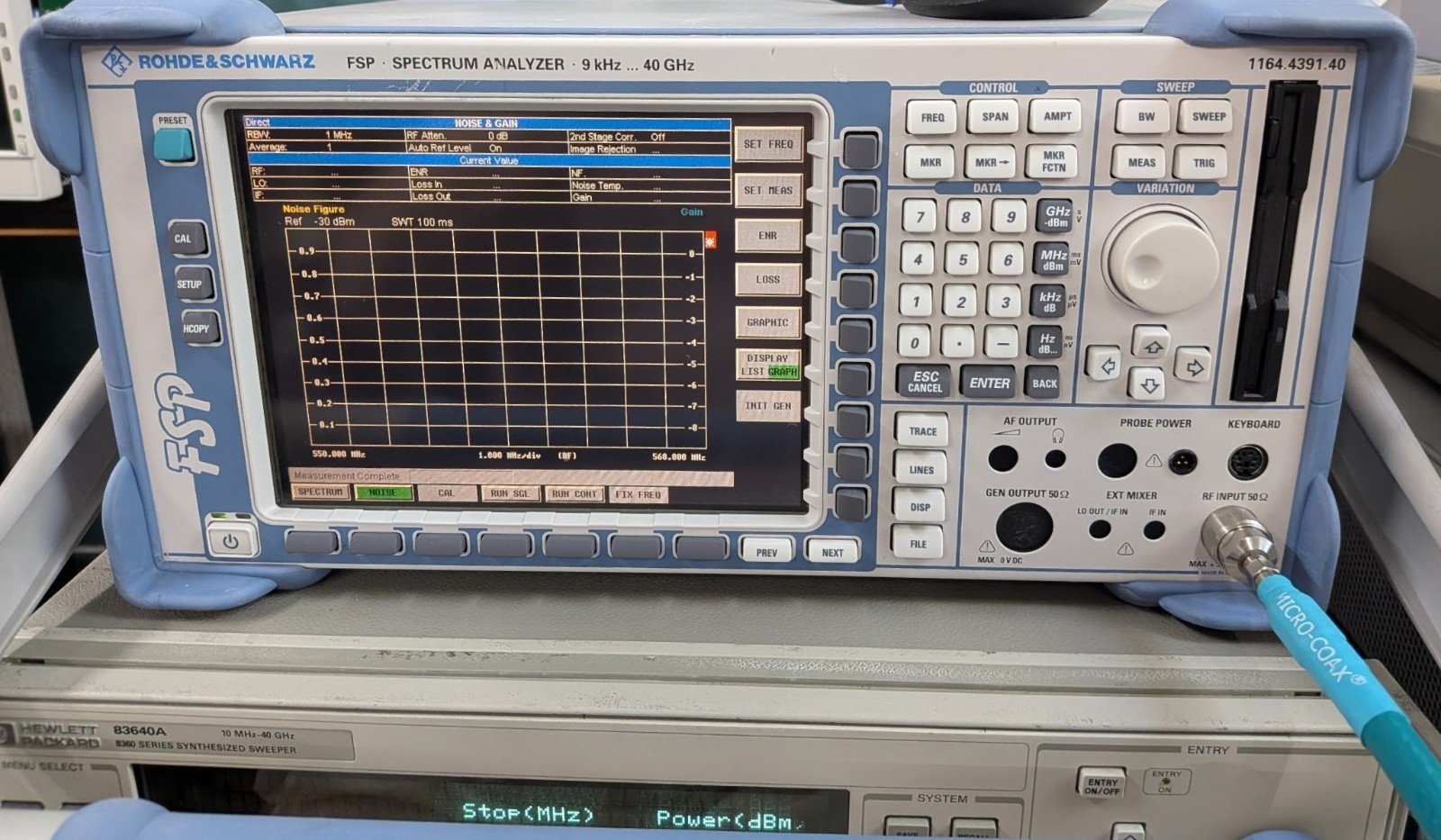 Rohde & Schwarz FSP38 Spectrum Analyzer 9 kHz to 40 GHz with Options and Calibration