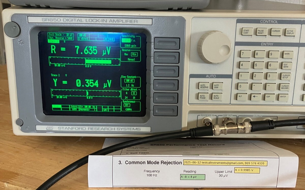 Stanford Research Systems SR850 100 kHz DSP Lock-In Amplifier with Data Calibration - Image 5